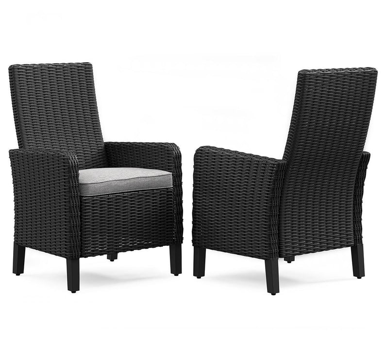 Beachcroft Outdoor Arm Chair with Cushion (Set of 2) - Ogle Furniture (TN)