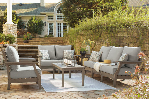 Visola Outdoor Sofa and Loveseat Set - Ogle Furniture (TN)