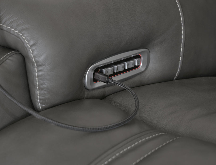 5Z - Pittson Power Sectional Reclining Sofa - Ogle Furniture (TN)