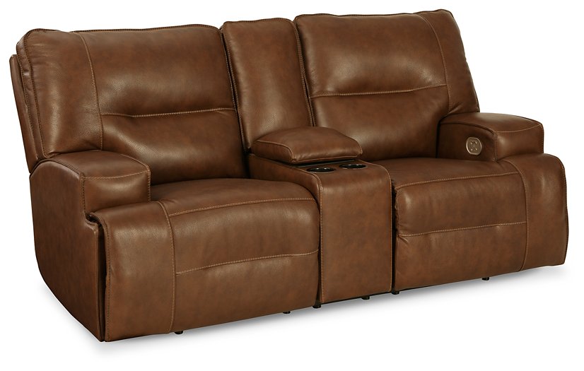 Francesca Power Reclining Loveseat with Console - Ogle Furniture (TN)
