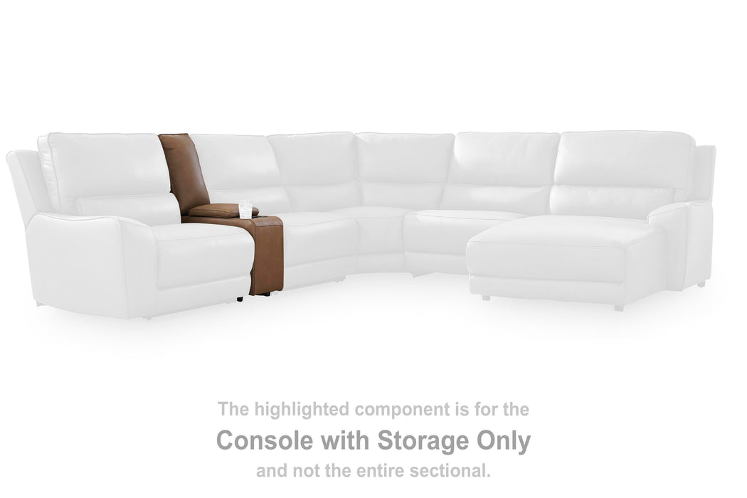 DeepWakes Reclining Sectional with Storage Console - Ogle Furniture (TN)