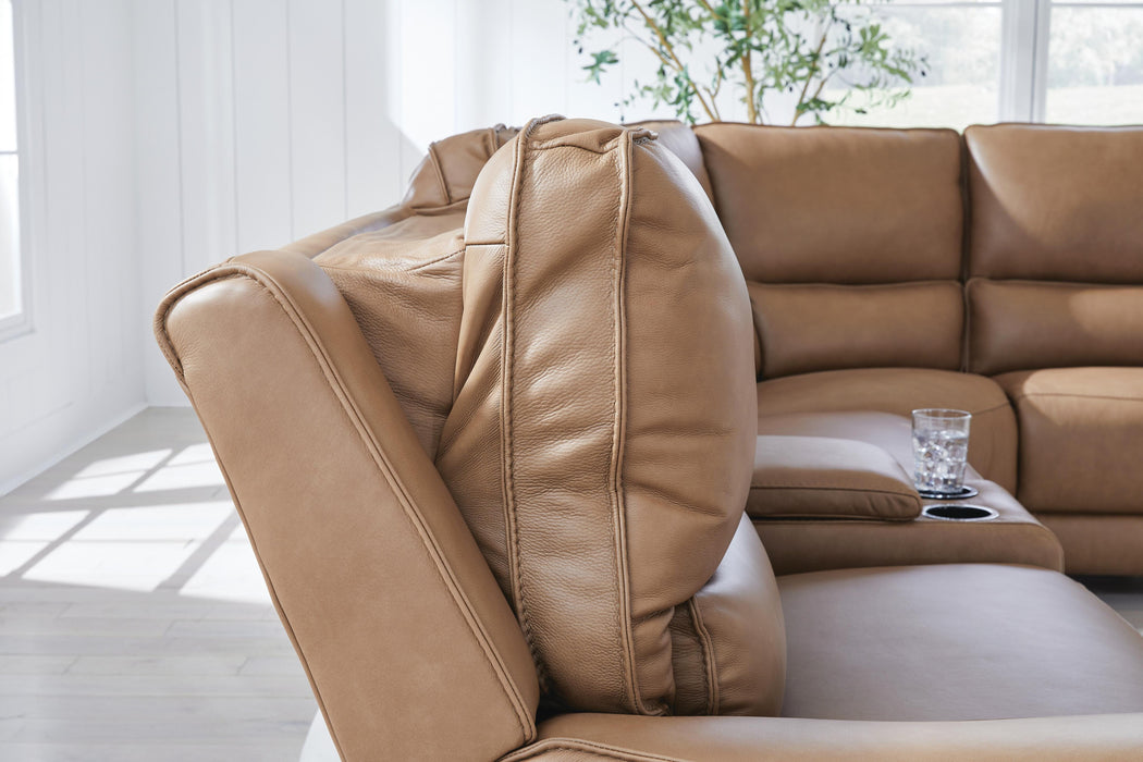 DeepWakes Reclining Sectional with Storage Console - Ogle Furniture (TN)