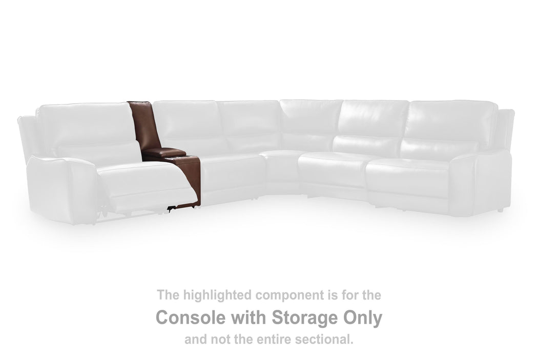 DeepWakes Reclining Sectional with Storage Console - Ogle Furniture (TN)