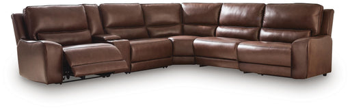 DeepWakes Reclining Sectional with Storage Console - Ogle Furniture (TN)