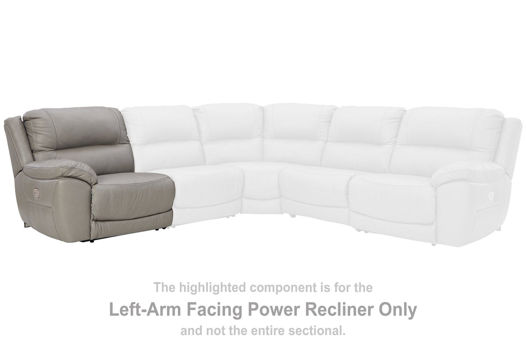Dunleith 3-Piece Power Reclining Sectional Loveseat with Console - Ogle Furniture (TN)