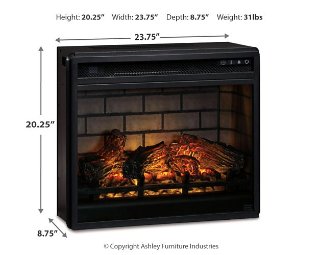 Entertainment Accessories Electric Infrared Fireplace Insert - Ogle Furniture (TN)