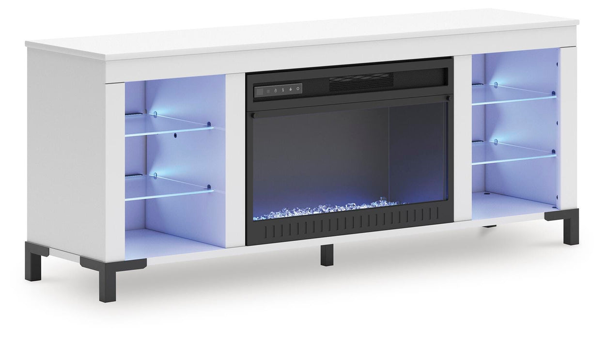 Brollevi 60" TV Stand with Electric Fireplace - Ogle Furniture (TN)
