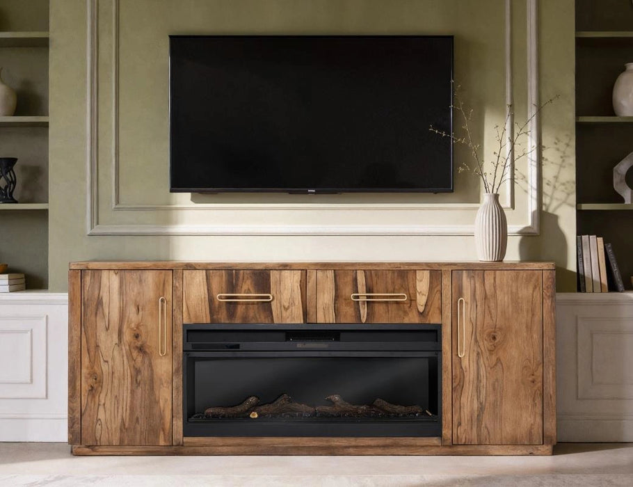 Balam, TV Stand w/Electric Fireplace