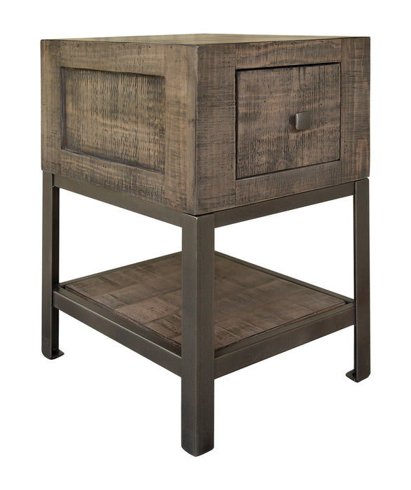 Urban Gray 1 Drawer Chair Side Table image