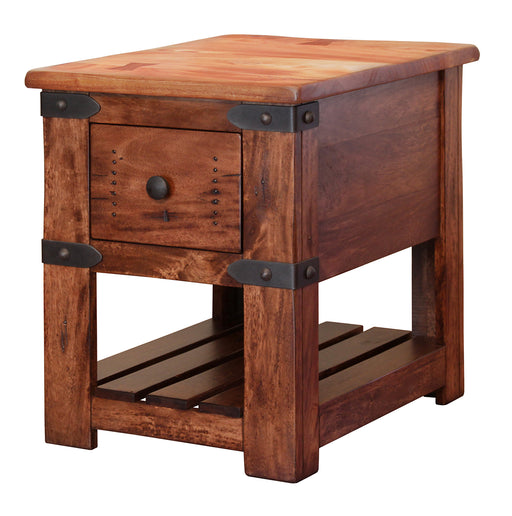 Parota Chair Side Table w/1 drawer image